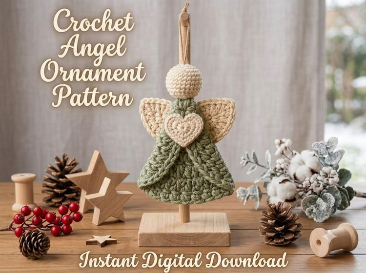 Crochet Angel Ornament Pattern PDF