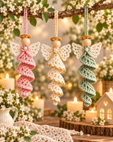 Spiral Angel Ornament Crochet Pattern PDF
