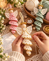 Spiral Angel Ornament Crochet Pattern PDF