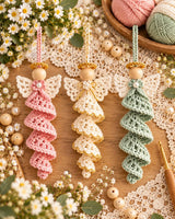 Spiral Angel Ornament Crochet Pattern PDF