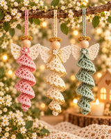 Spiral Angel Ornament Crochet Pattern PDF